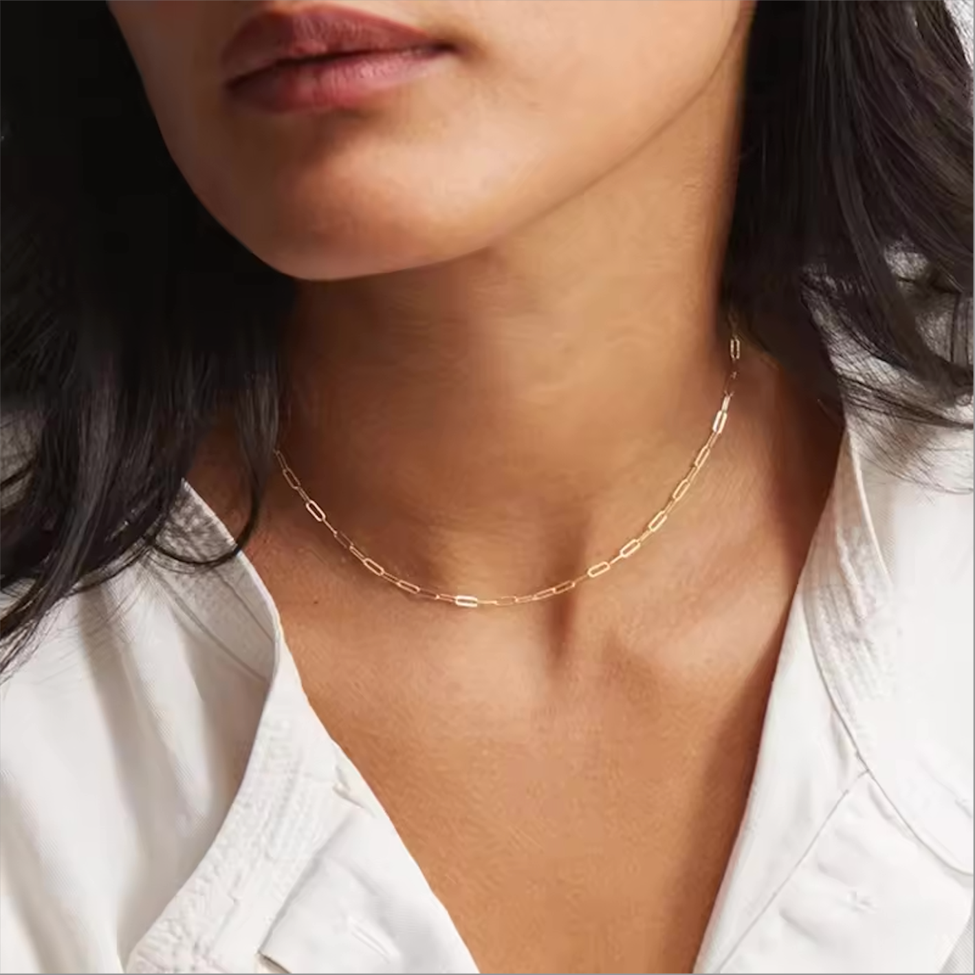 Wren Classic Paperclip Chain Necklace