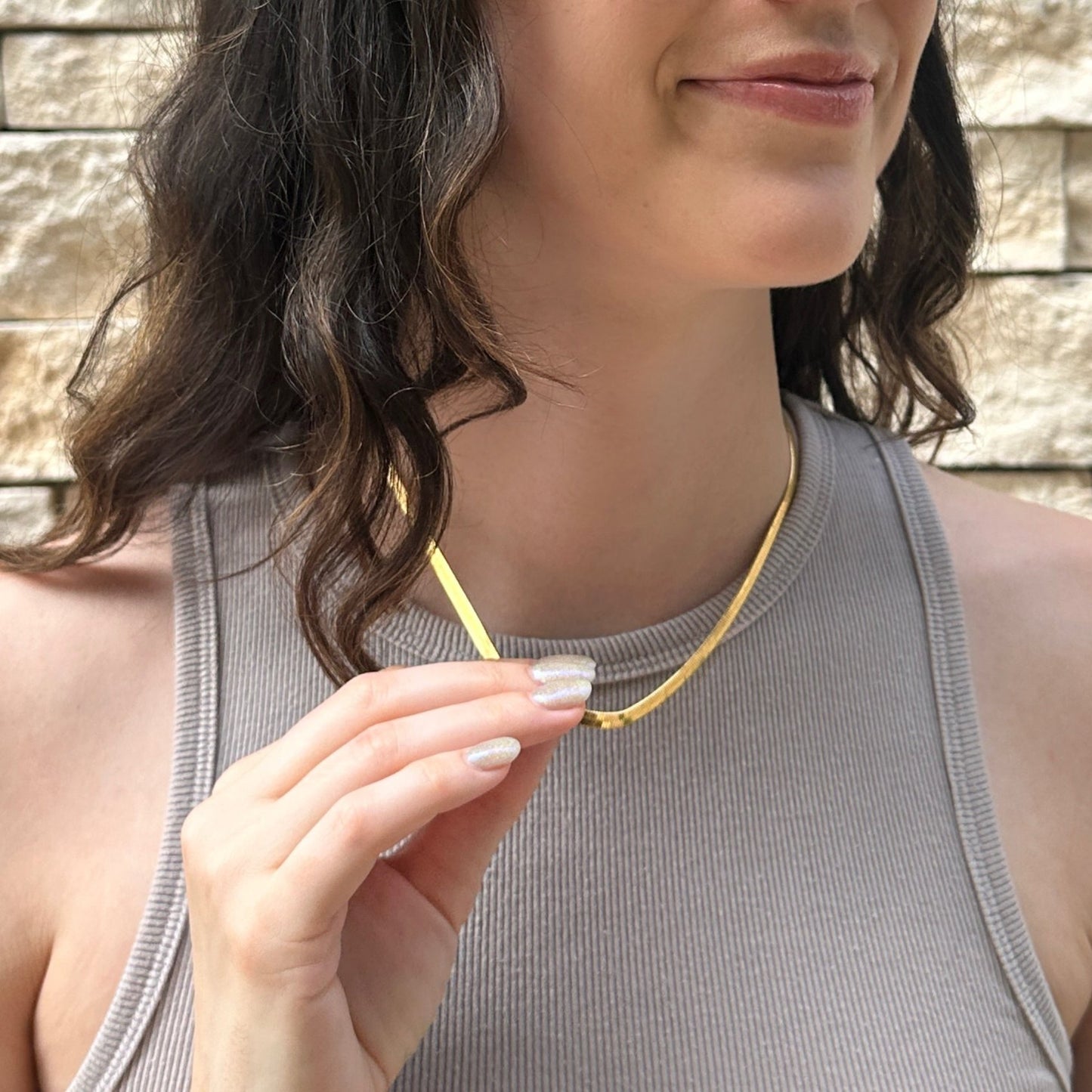 Rosalind Classic Herringbone Necklace