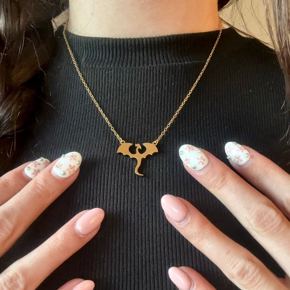 Bonded Dragons Pendant Necklace