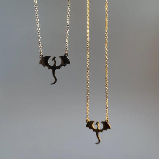 Bonded Dragons Pendant Necklace