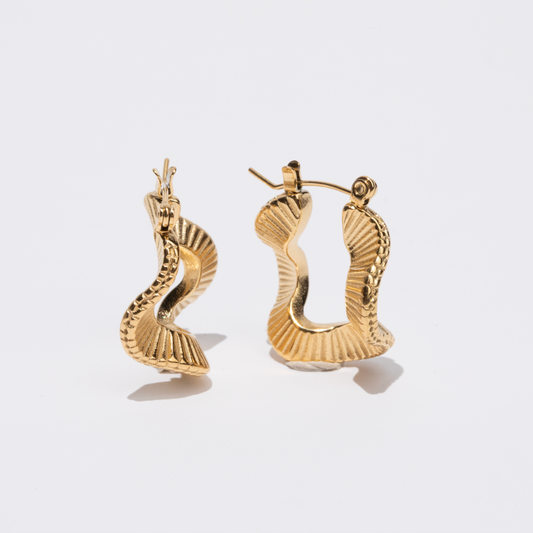 Ofelia Twisted Hoop Earrings