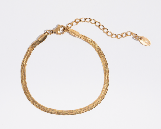 Rosalind Herringbone Chain Bracelet